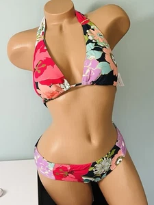 Trina Turk floral Halter bikini Swimsuit Size 6 NWT - Picture 1 of 7