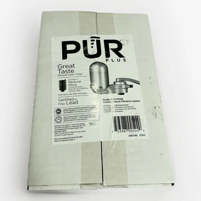 PUR Plus FM-3700B Chrome Faucet Mount Filtration System New - Image 1 of 3