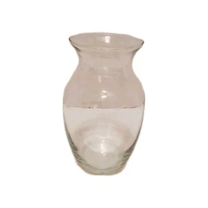 Klarglas Vase ausgestellte Öffnung mit breitem abgerundetem Körper und 7,75" Höhe - Bild 1 von 4