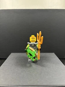 Lego Atlantis Taucher Minifigur grün Tauchanzug mit Zubehör - Bild 1 von 7