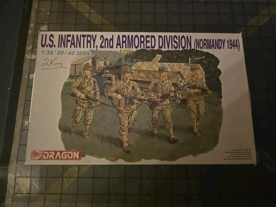 Dragon US Infantry 2nd Armored Division Normandy 1944 Figures in 1/35 6236 Do
