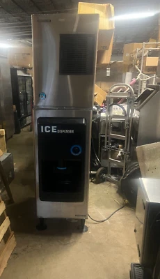 Máquina y dispensador de hielo Hoshizaki KM-320MAH y DB-130H refrigerado por aire, contenedor de 130 libras Foto 1 de 4