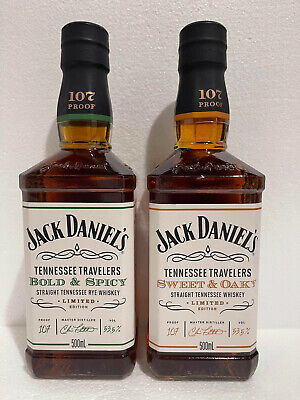 Jack Daniel’s Tennessee Travelers 2 Bottle Set - Australian Stock • 449$