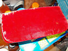 Red Velvet Clutch Evening Bag Vintage Early To Mid 1960'S Free Shipping