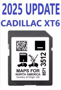 *2025 UPDATE* CADILLAC XT6 2020-2024 UPDATED MAP GPS Navigation SD Card 85713512 - Picture 1 of 7