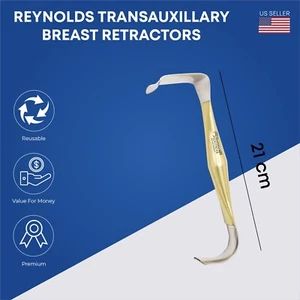 REYNOLDS Retractores de Mama Transauxilares Instrumentos de Cirugía Plástica Premium - Imagen 1 de 4