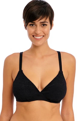 Top de bikini Freya 32DDD EE. UU. (32E UK) Ibiza Waves nuevo sin etiquetas 203802 negro Foto 1 de 4