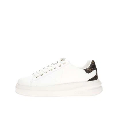 Guess Sneakers Ecopelle Donna Bianco/marrone Fljelbfal12 - Immagine 1 di 4