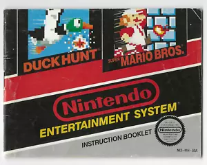 Super Mario Bros. / Duck Hunt SOLO MANUAL NES Nintendo Entertainment Center - Imagen 1 de 5