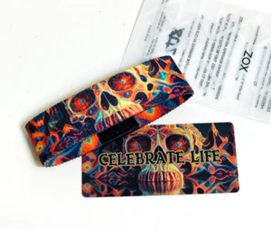 Pulsera ZOX **CELEBRAT LIFE** Correa Plateada Pequeña Nueva en Paquete con Tarjeta - Imagen 1 de 3