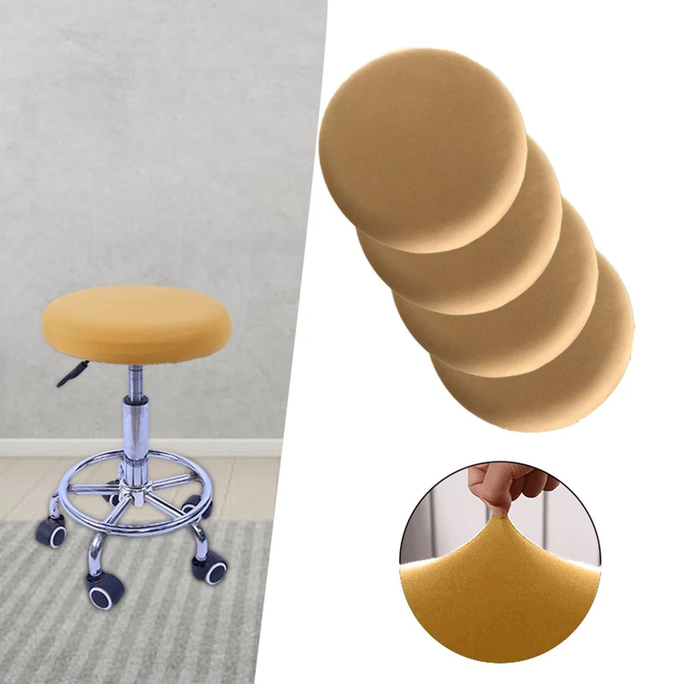Bar Stool Covers Round Waterproof Stool Cushion Slipcover for Hotel 12-18 inch - Image 1 of 1