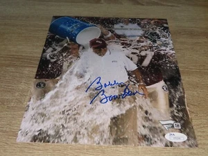 Pegatina de fanáticos fotográficos firmada por Bobby Bowden de los Seminoles del estado de Florida 8x10 solamente - Imagen 1 de 4