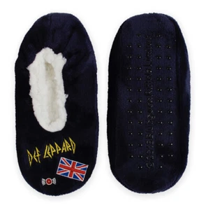 Women's Def Leppard Fuzzy Babba Slipper Socks Size S/M (5-7) *NWT* - Picture 1 of 1