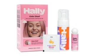 Hally Hair Color Cloud Demi Rose Gold Permanent Hair Dye - 2.5 Oz - Picture 1 of 9