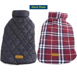 Dog Vest, XL Plaid, Winter Kuoser Cozy Water & Wind Resistant Reversible - Picture 1 of 6