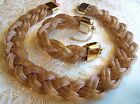Qvc Chunky Gold Plated Twist Necklace & Bracelet Set Gorgeous Set New In Box