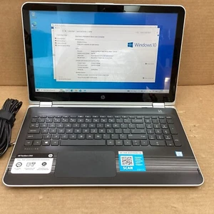 HP PAVILION x360 2in1 LAPTOP 15-BK163DX INTEL CORE i3-7100U CPU 8GB RAM 500 HDD - Picture 1 of 18