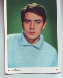 petite carte gum card bon etat portrait alain delon No 37 de la serie - Imagen 1 de 1