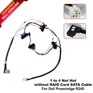Dell PowerEdge R240 1 to 4 Not Hot-Swappable SATA Cable No RAID Card 2F8RD - Picture 1 of 7