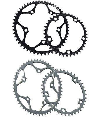 Stronglight 5083 Kettenblatt 130 BCD 5-Arm 9/10-fach schwarz/silber Rennrad