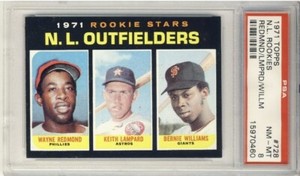 1971 Topps  N.L. Rookie Outfielders #728 PSA 8 “NM-MT” “CENTERED” BEAUTY HIGH #