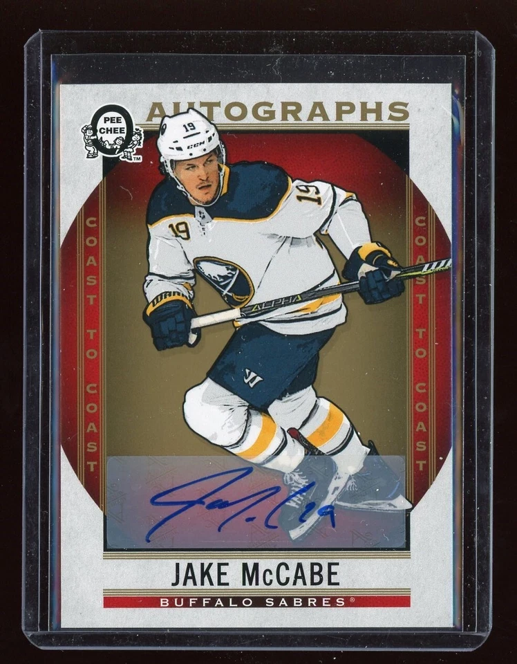2018-19 O-Pee-Chee Coast to Coast Autographs Extended #AJM Jake McCabe *S3071 - Image 1 of 1