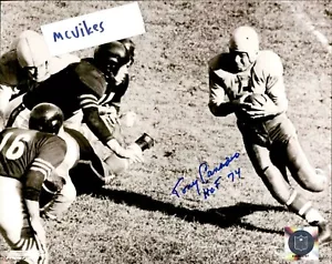 Foto Autografiada de Tony Canadeo Green Bay Packers Audiencia Firmada 8x10 Certificado de Autenticidad #1 Fallecido - Imagen 1 de 1