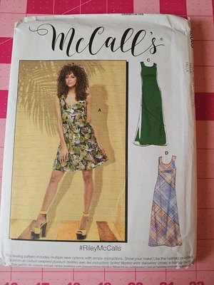 McCalls M8065 Pattern Bias Cut Tank Sleeveless Dresses Sizes L XL XXL UNCUT - Image 1 of 2