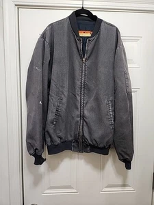 Chaqueta de trabajo Red Kap Mechanic para hombre L - Ropa de trabajo negra forro de edredón bombardero - Imagen 1 de 18