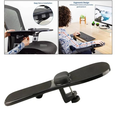 Arm Mouse Pad Wrist Support Elbow Rest Mat Attaches to Desk Chair Anti-Slip - Image 1 of 4