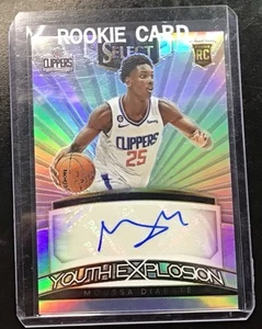 🔥2022-23 Select Moussa Diabate Rookie Youth Explosion Silver Prizm Auto RC - Picture 1 of 2