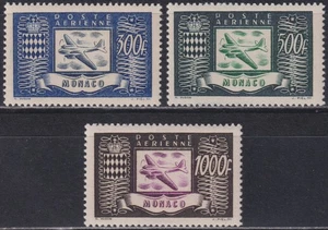 MONACO:  PA.n°42/44 **  (cote 250€) - Picture 1 of 2