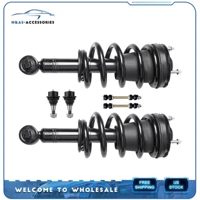 For CHEVROLET AVALANCHE 07-13 Front Strut Lower Ball Joint Sway Bar End Link Kit - Imagem 1 de 4
