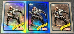 2025 Topps Chrome Marvel Blue /299 Refractor Nick Fury #193 - Picture 1 of 2