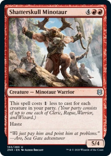 x1 Shatterskull Minotaur - Zendikar Rising - NM - MTG - Image 1 of 1