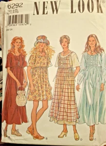 Dress Gown Cottagecore S M L XL New Look 6292 Sewing Pattern New - Picture 1 of 3