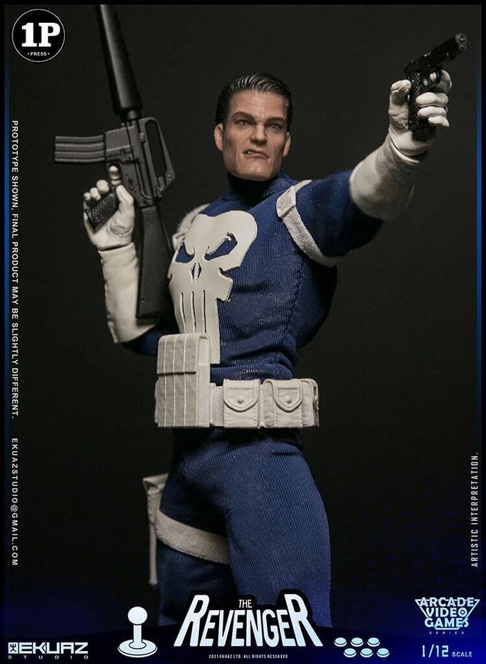 New The Punisher Revenger 1/12 Scale Action Figures EKUAZ STUDIO EKS06 IN STOCK - Image 1 of 4