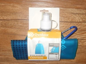 Outdoor Products Foldable Canteen W 6mm Carabiner Included - Picture 1 of 1