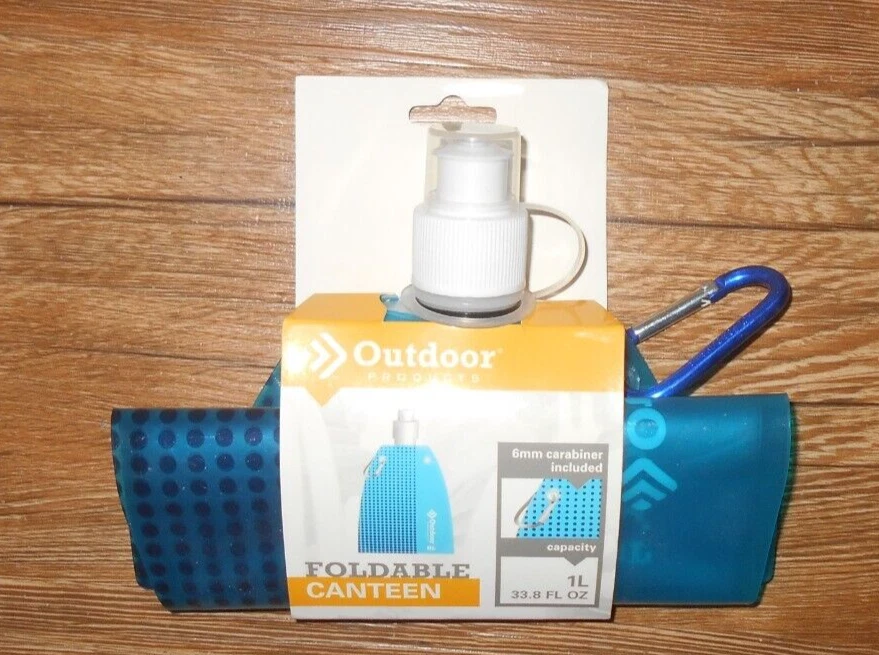 Outdoor Products Foldable Canteen W 6mm Carabiner Included - Image 1 of 1