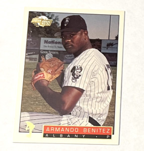 1993-94 Fleer Excel Baseball Card #1 Armando Benitez Albany Polecats Pitcher