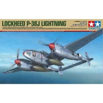 Tamiya 1/48 No.123 US Army Lockheed P-38J Lightning Plastic Model b22101002y - Immagine 1 di 4