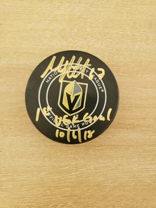Max Pacioretty Vegas Golden Knights "1st VGK Goal" 10/6/18 Signed Puck - Picture 1 of 2