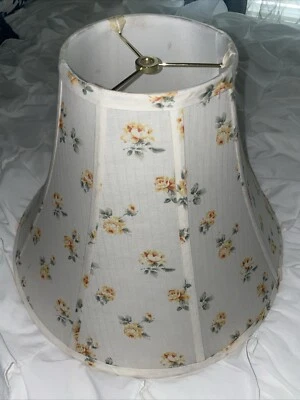 Yellow Roses Shabby Romantic Cottage Lamp Shade 16x12x6 Textured - Image 1 of 4