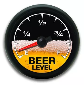 Medidor de cerveza pegatina calibre calcomanía divertida para beber taza barril etiqueta bebida - Imagen 1 de 1