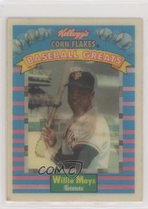 1991 Sportflics Kellogg's Corn Flakes Baseball Greats Willie Mays #3 HOF