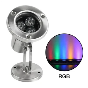 Underwater 3-LED Light Ring For Fountain Fish Pond Water Garden with Transformer - Picture 1 of 15