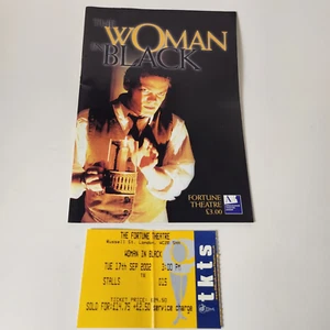 THE WOMAN IN BLACK long-running thriller, London souvenir program, w/ stub - Picture 1 of 4