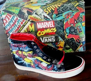VANS Shoes Sk8-HI Reissue Marvel Ironman Sneaker US 11.5  brand new Rare  - Picture 1 of 8