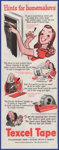 Vintage 1946 TEXCEL Cellophane Tape New Brunswick NJ Ephemera 1940's Print Ad - Picture 1 of 1