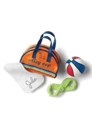 New American Girl Julie Basketball Home Game Accessories~Ball~Bag~Towel~Headband - Image 1 of 3
